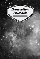 Composition Notebook: Black and White Outer Space 6X 9 - 120 Pages 1089025904 Book Cover