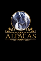 Alpacas: Portrait of an Alpaca. Format A5, 120 pages, fine light grey lined. Notebook, planner, documentation book, appointment planner, diary for alpaca friends. 1711620858 Book Cover