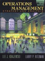 Operations Management: Strategy and Analysis 0201134802 Book Cover