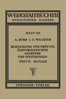 Behandlung Und Prufung Olhydraulischer Antriebe Und Steuerungen 354001974X Book Cover