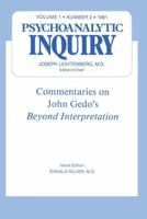 Commentaries: Psychoanalytic Inquiry, 1.2 0367606437 Book Cover