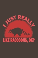 I Just Really Like Raccoons, Ok?: Funny Gift For Raccoon Lovers And Everyone Who Love Animals- Notebook, Planner Or Journal For Writing About Raccoons ... To Write In for School, Kids & Students 1673030637 Book Cover