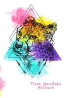 Tiere Mandala Malbuch: 100 magische Tiere mit einem Spaß, einfach und entspannend Design B08HGPPKF2 Book Cover