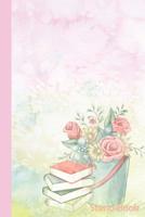 Steno Book: Gregg Style Ruled Shorthand Stenography Notebook for Stenographers, 120 Pages, 6 by 9, Spring Roses 179915159X Book Cover