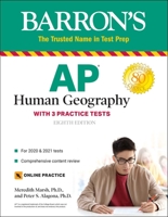 AP Human Geography: with 3 Practice Tests 1506262031 Book Cover