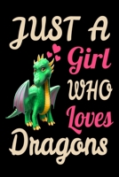 Just A Girl Who Loves Dragons Funny Dragon Lovers Journal. Funny Dragon Legendary Mythical Animal Lover NotBook Gift: 120 6x9 1678500933 Book Cover
