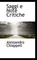 Saggi e Note Critiche 1117599582 Book Cover