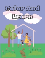 Color And Learn: My house to color, A journey of colors in two languages Color and learn English and Spanish Bilingual fun for kids B0CVHHZDF6 Book Cover