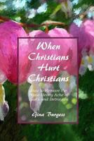 When Christians Hurt Christians: How to Remove the Stone-Heavy Ache of Hurts and Betrayals 1533259291 Book Cover