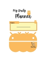 My Daily Planner: Orange Robot Undated Daily School Planner for Children- 122 Pages - Large (8.5" x 11") B0DSLPTDD6 Book Cover