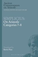 Simplicius: On Aristotle Categories 7-8 1472557344 Book Cover