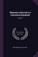 Historia Cr�tica De La Literatura Espa�ola, Volume 2 1377557006 Book Cover