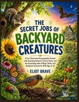 The Secret Jobs Of Backyard Creatures: A Fun Illustrated Encyclopedia Packed with Amazing Answers, Curious Facts, and the Surprising Jobs of Bugs, Birds, and Backyard Animals for Kids Ages 6–12 B0HBX7NQBK Book Cover