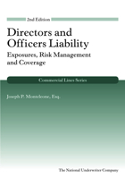 Directors and Officers Liability: Exposures, Risk Management and Coverage 1938130871 Book Cover