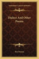 Dialect and Other Poems 0526929030 Book Cover