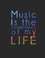 Music Is the Soundtrack of Your Life. Lyrics Notebook for Kids. Blank Lined Journal for Song Writing 1679728121 Book Cover
