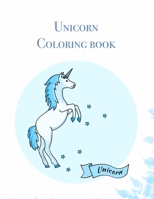 Unicorn Coloring book: Cute Coloring Book - 100 Magical Pages With Unicorns, For Kids Ages 4-8 B08XY355TX Book Cover
