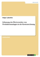 Erfassung des Wertverzehrs von Produktionsanlagen in der Kostenrechnung 3638764362 Book Cover