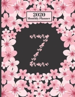 2020 Monthly Planner: Personalized Monogram Initial Z Letter Z Appointment Calendar Organizer And Journal For Writing Cherry Blossoms Design 1706217536 Book Cover