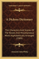 Dickens Dictionary 0548750343 Book Cover