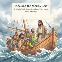 Theo and the Stormy Boat: A Trusting Turtle Learns Jesus Calms Every Storm (Theo's Trusting Bible Adventures) B0HGBJTNVW Book Cover