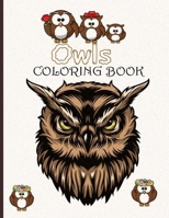Owls coloring book: Beautiful Owl Designs to Color B08FP6F6MW Book Cover