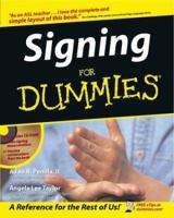 Signing for Dummies 0764554360 Book Cover