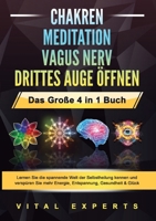 CHAKREN MEDITATION VAGUS NERV DRITTES AUGE ÖFFNEN - Das Große 4 in 1 Buch: Lernen Sie die spannende Welt der Selbstheilung kennen und verspüren Sie ... Gesundheit & Glück (German Edition) 3989358758 Book Cover