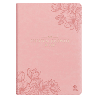 Nlt, the Spiritual Growth Bible Faux Leather, Pink Floral 0638004632 Book Cover