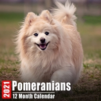 Calendar 2021 Pomeranians: Cute Pomeranian Photos Monthly Mini Calendar With Inspirational Quotes each Month B08C96926D Book Cover
