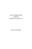 ah!forisms from foot in jolly 1507883803 Book Cover