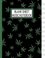 Blank Sheet Music Notebook: Music Manuscript Staff Paper for Musicians (108 pages, 12 staves per page) 1700526170 Book Cover