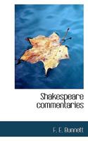 Shakespeare Commentaries 111772087X Book Cover