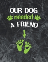 OUR DOG NEEDED A FRIEND: The best week by week pregnancy journal notebook 1695038665 Book Cover