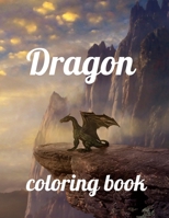 Dragon coloring book: A Coloring Book of 35 Unique Stress Relief dragon Coloring Book Designs Paperback B08SPMZLJ4 Book Cover
