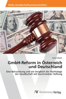 Gmbh-Reform in Osterreich Und Deutschland 3639400461 Book Cover