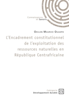 L'Encadrement constitutionnel de l'exploitation des ressources naturelles en Rép. Centrafricaine (French Edition) 2342367414 Book Cover