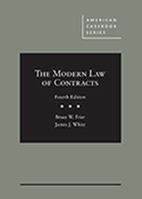 Modern Law of Contracts (American Casebook) 0314180265 Book Cover