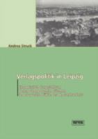 Verlagspolitik in Leipzig 3828888003 Book Cover