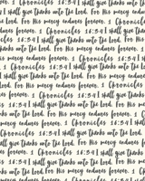 For His Mercy Endures Forever: Gratitude & Prayer Journal Cream with Text 1710100842 Book Cover