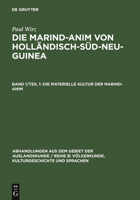 Die Materielle Kultur Der Marind-Anim 3110980002 Book Cover