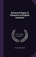 Advanced Pages of Elements of English Grammar 1357708696 Book Cover