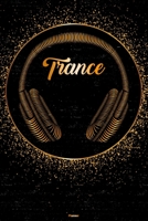 Trance Planner: Trance Golden Headphones Music Calendar 2020 - 6 x 9 inch 120 pages gift 1661061486 Book Cover