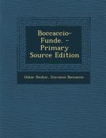 Boccaccio-Funde. 1017852391 Book Cover