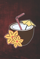 Grand Fantasy Designs - Notes: Cocktail Hawaii Umbrella Drink Coconut - Notebook 6x9 checkered 1712622749 Book Cover