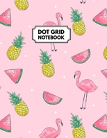 Dot Grid Notebook: Tropical Flamingos Dotted Paper For Creative Journaling, Bullet Planner to Create Your Own Custom Journal 1712190245 Book Cover