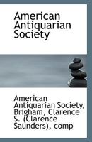 American Antiquarian Society 1113551992 Book Cover