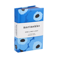 Marimekko One Line a Day (Blue Unikko): A Five-Year Memory Book 1797243535 Book Cover