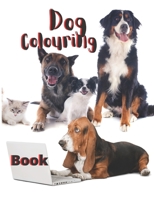 Dog colouring book: For adults and kids B08Y4RQ9LG Book Cover