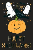 Happy Halloween: Lined Writing Journal Notebook - Ghost Crow & Pumpkin Trick or Treat Journal - 120 pages - (6 x 9 inches) 1695358856 Book Cover